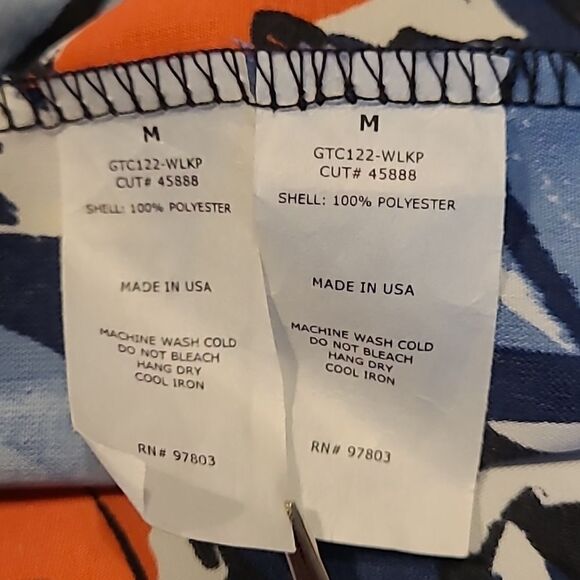 Green envelope  Los Angeles sz M offshoulder colorful blouse - Picture 8 of 8